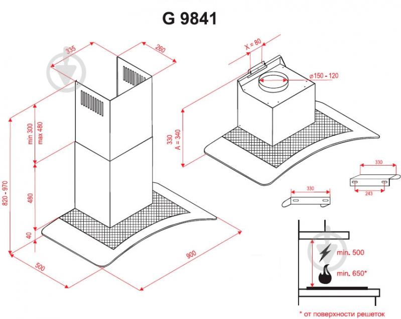 Витяжка Perfelli G 9841 I - фото 18