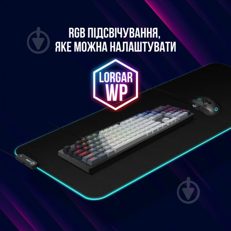 Клавіатура LORGAR Azar 514 RGB EN/UA Gaming Wired (LRG-GK514W-UA) white - фото 13