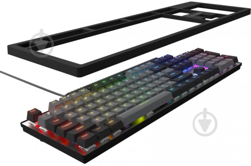 Клавиатура LORGAR Azar 514 RGB EN/UA Gaming Wired (LRG-GK514B-UA) black - фото 3