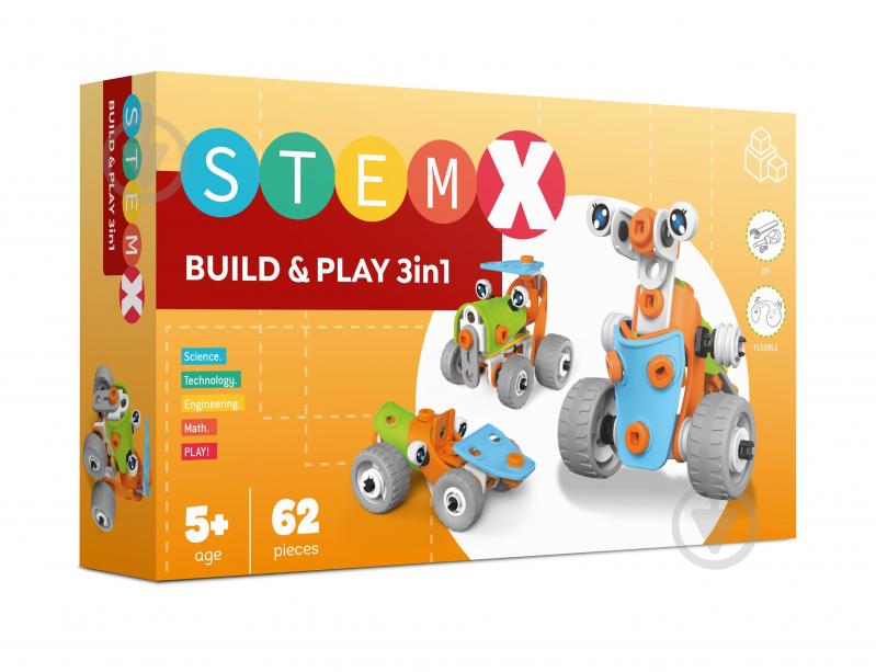 Конструктор Steam 3 в1 на 62 детали 7093907 - фото 2 Конструктор Steam 3 в1 на 62 детали 7093907 - фото 2