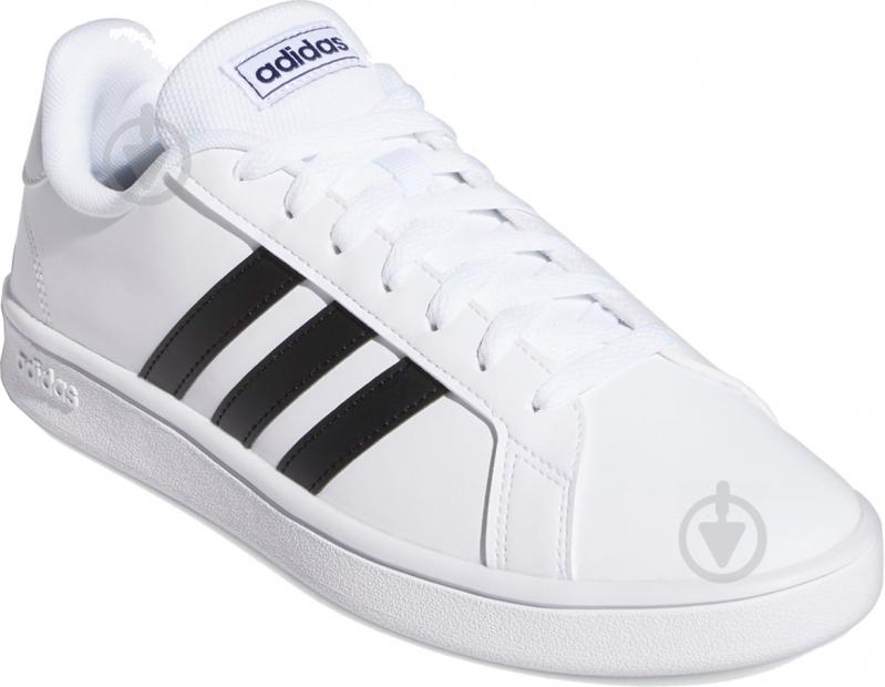 Кросівки чоловічі демісезонні Adidas GRAND COURT BASE EE7904 р.47 1/3 білі - фото 4