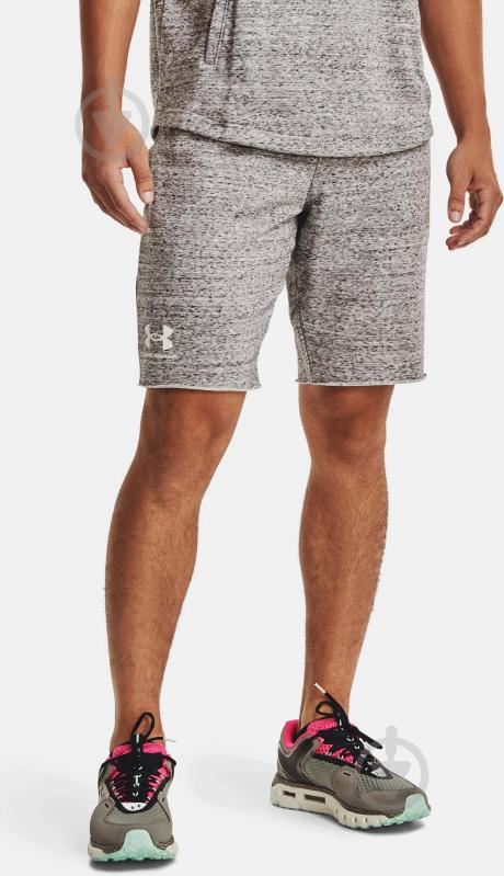 Шорты Under Armour RIVAL TERRY SHORT 1361631-112 р. XL бежевый - фото 1