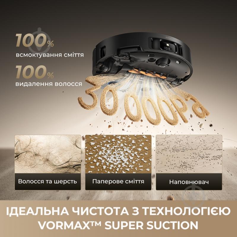 Робот-пилосос мийний DREAME Bot MatriX 10 Ultra (RLX95CE-bl) black - фото 3