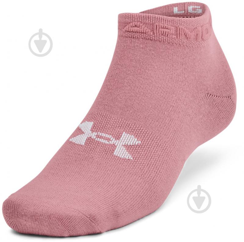 Шкарпетки Under Armour ESSENTIAL LOW CUT 3PK 1365745-697 р.S рожевий 3 пари шт. - фото 1