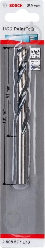 Свердло по металу Bosch HSS PointTeQ 9 мм 2608577173 - фото 2