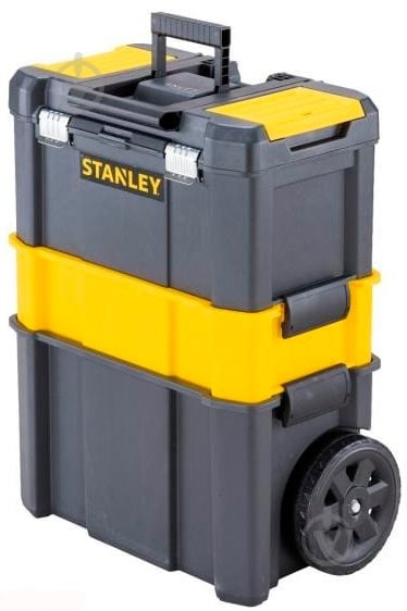 Ящик для инструментов Stanley Essential Rolling Workshop 3 в 1 STST1-80151 - фото 3