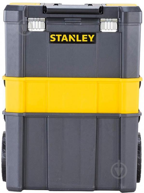 Ящик для инструментов Stanley Essential Rolling Workshop 3 в 1 STST1-80151 - фото 2