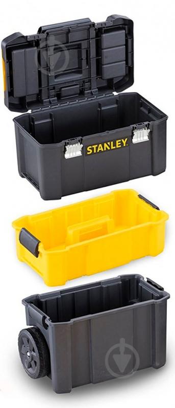 Ящик для инструментов Stanley Essential Rolling Workshop 3 в 1 STST1-80151 - фото 5