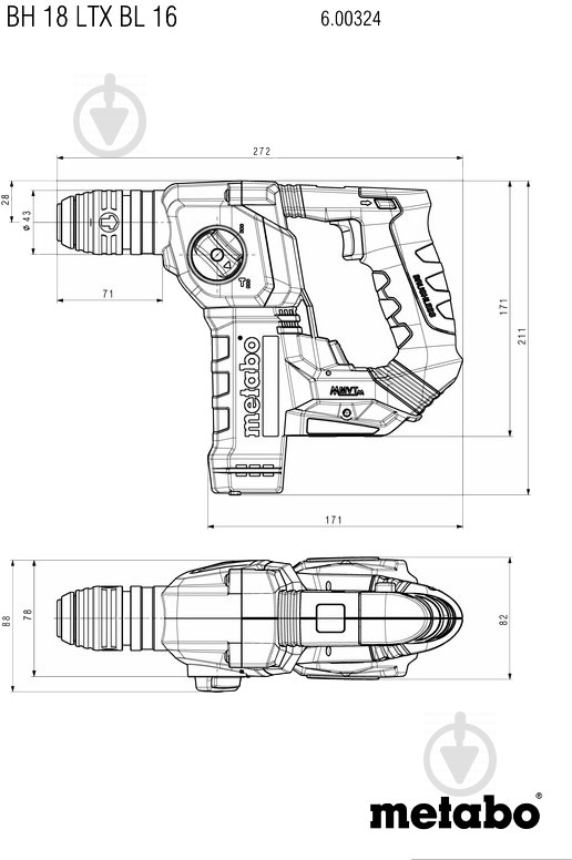 Набор аккумуляторного инструмента Metabo COMBO SET 2.5.2 18V 685182000 - фото 9