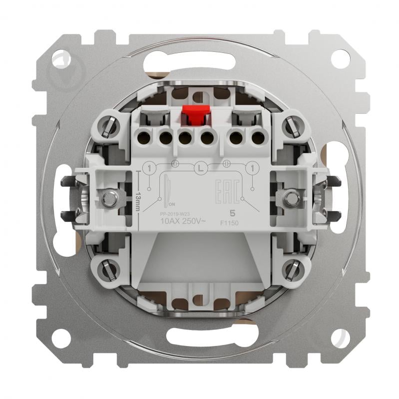 Вимикач двоклавішний двоклавішний Schneider Electric Sedna Design без підсвітки кремовий SDD112105 - фото 4