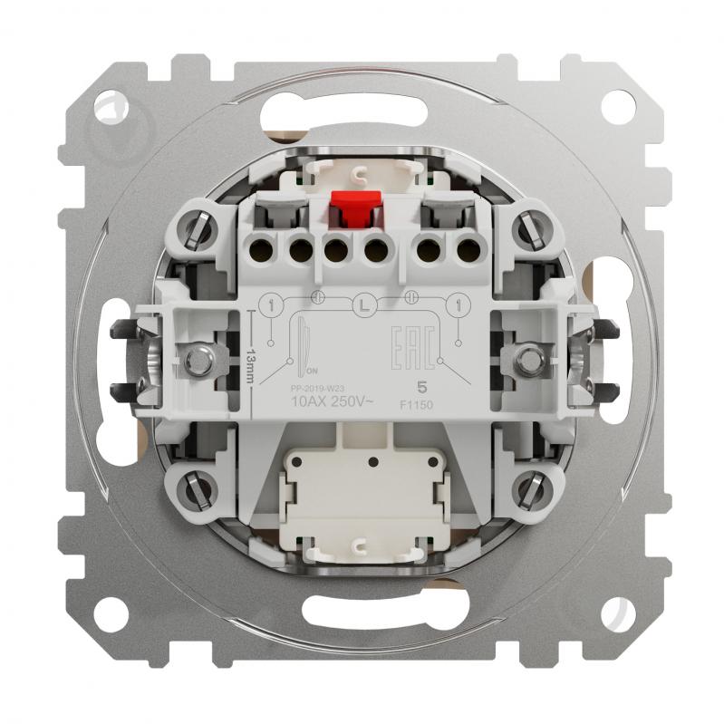 Вимикач двоклавішний двоклавішний Schneider Electric Sedna Design з підсвіткою кремовий SDD112105L - фото 4