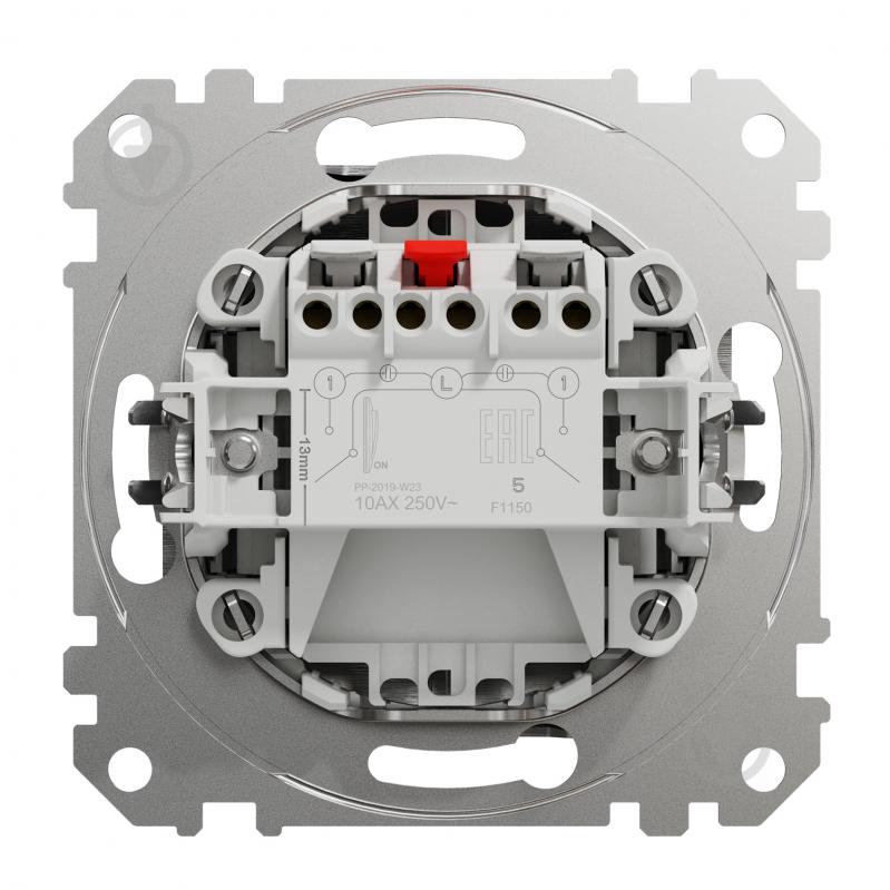 Вимикач двоклавішний Schneider Electric Sedna Elements без підсвітки алюміній матований SDD170105 - фото 4