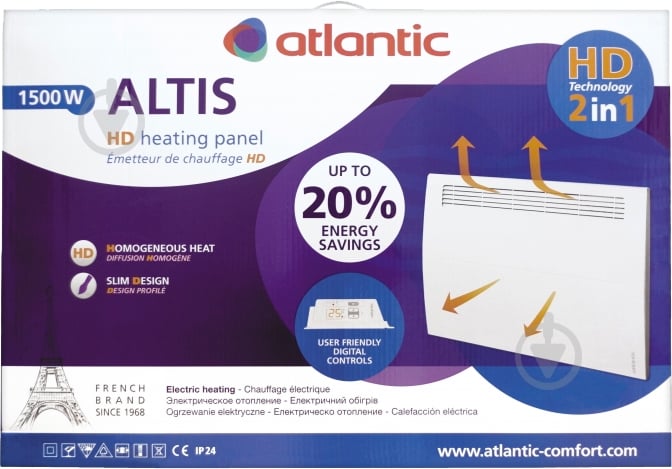 Конвектор електричний Atlantic F125 CMG-PACK0/M (1500 Вт) - фото 6