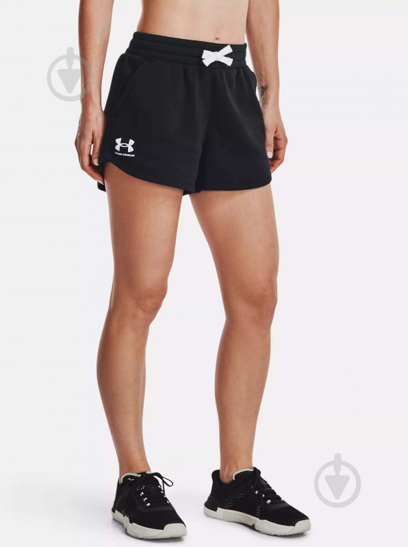 Шорты Under Armour RIVAL FLEECE SHORT 1376257-001 р. XS черный - фото 1