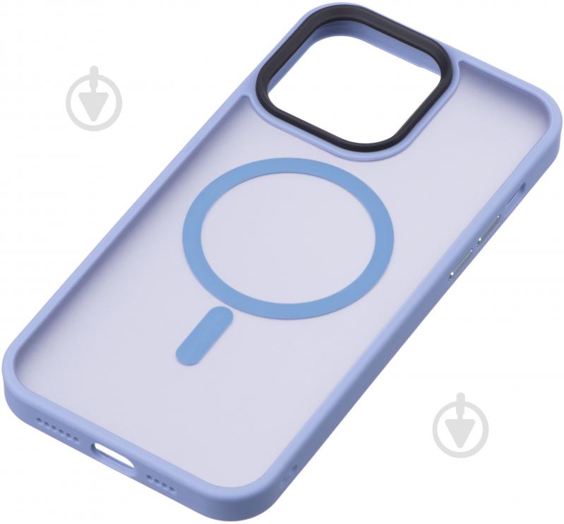 Чехол 2E Basic Soft Touch MagSafe Cover для Apple iPhone 15 Pro light blue (2E-IPH-15PR-OCLS-LB) - фото 2 Чехол 2E Basic Soft Touch MagSafe Cover для Apple iPhone 15 Pro light blue (2E-IPH-15PR-OCLS-LB) - фото 2