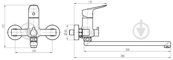 Смеситель TOPAZ TZ-13208-H37 - фото 5 Смеситель TOPAZ TZ-13208-H37 - фото 5
