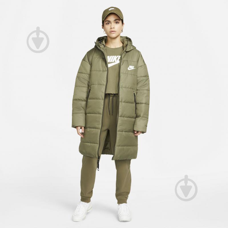 Куртка-парка жіноча Nike W NSW TF RPL CLASSIC HD PARKA DJ6999-222 р.S зелена - фото 7