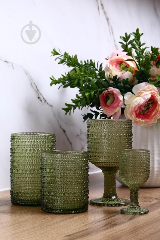 Склянка висока Fiora Bubble Green 440 мл 1 шт. - фото 12