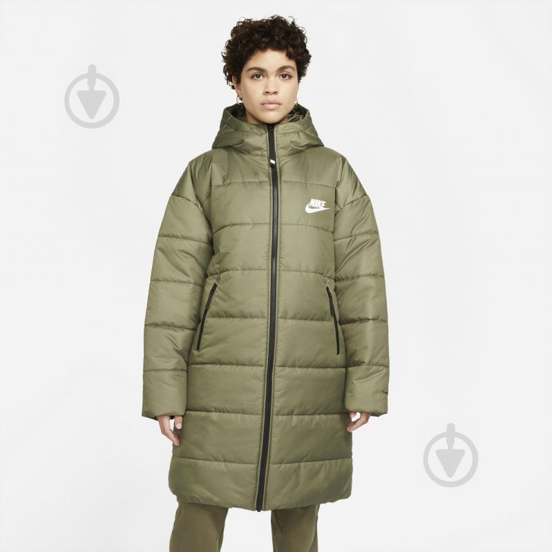 Куртка-парка жіноча Nike W NSW TF RPL CLASSIC HD PARKA DJ6999-222 р.M зелена - фото 1