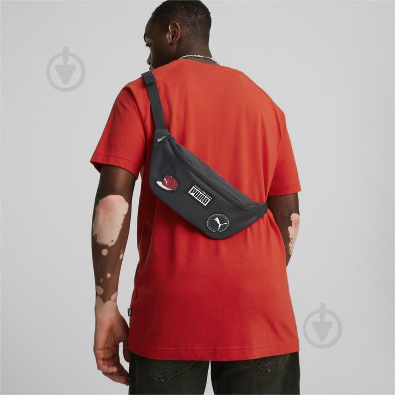 Сумка на пояс Puma PUMA PATCH WAIST BAG 7919501 чорний - фото 3