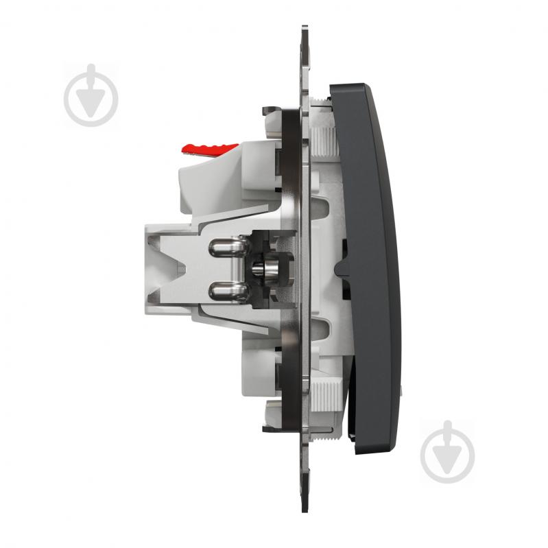 Выключатель одноклавишный Schneider Electric Sedna Design с подсветкой черный SDD114101L - фото 6