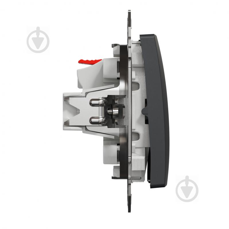 Вимикач одноклавішний Schneider Electric Sedna Design без підсвітки чорний SDD114101 - фото 6