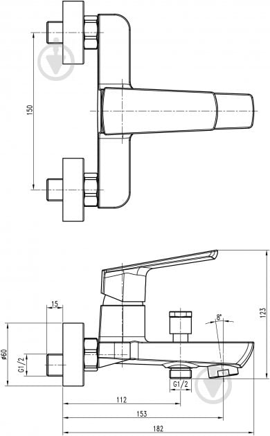 Змішувач TOPAZ 21101-H57-BL - фото 6