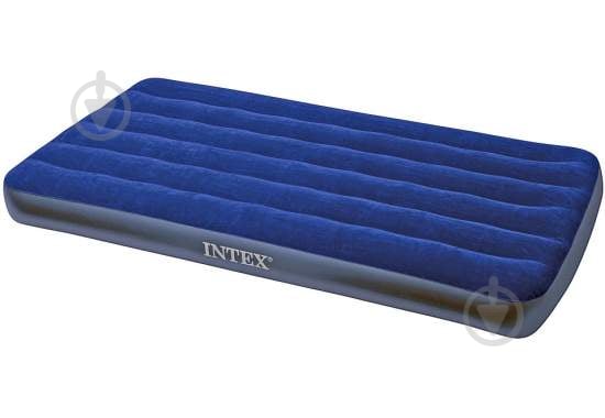 Ліжко надувне Intex 191х99 см синій - фото 1