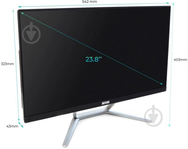 Моноблок Artline Home G43 23,8 (G43v33Win) black/silver - фото 11