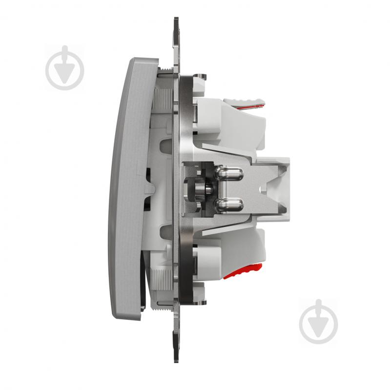 Переключатель одноклавишный проходной одноклавишный Schneider Electric Sedna Design без подсветки алюминий SDD113107 - фото 5