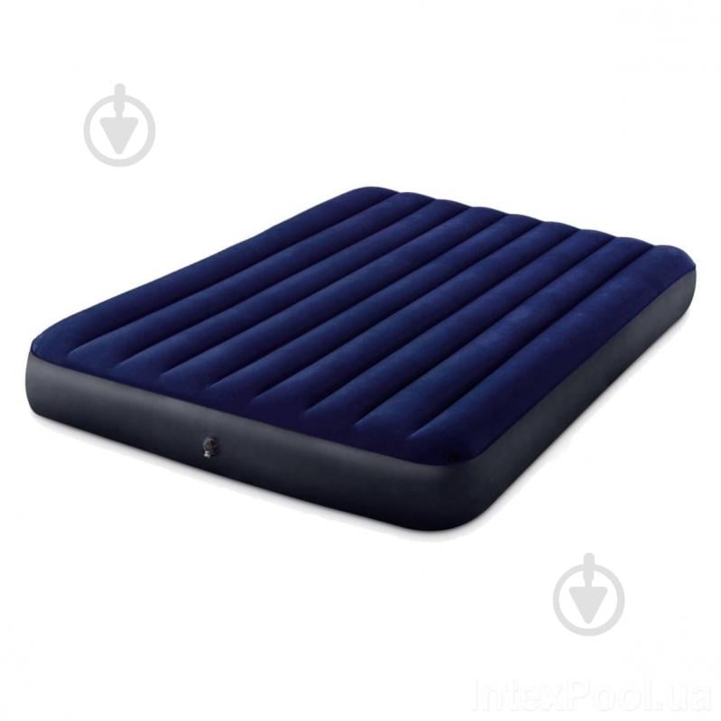 Ліжко надувне Intex 203х152 см синій - фото 3