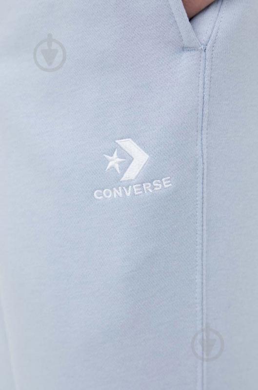 Брюки Converse STANDARD FIT WEARERS LEFT STAR CHEV EMB FLEECE PANT FT 10023873-A26 р. XS голубой - фото 2