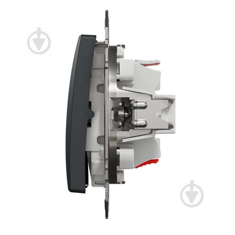 Переключатель одноклавишный перекрестный одноклавишный Schneider Electric Sedna Design без подсветки черный SDD114107 - фото 4