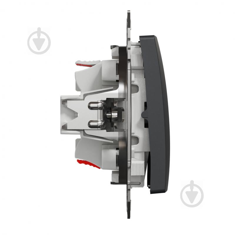 Перемикач одноклавішний перехресний одноклавішний Schneider Electric Sedna Design без підсвітки чорний SDD114107 - фото 5