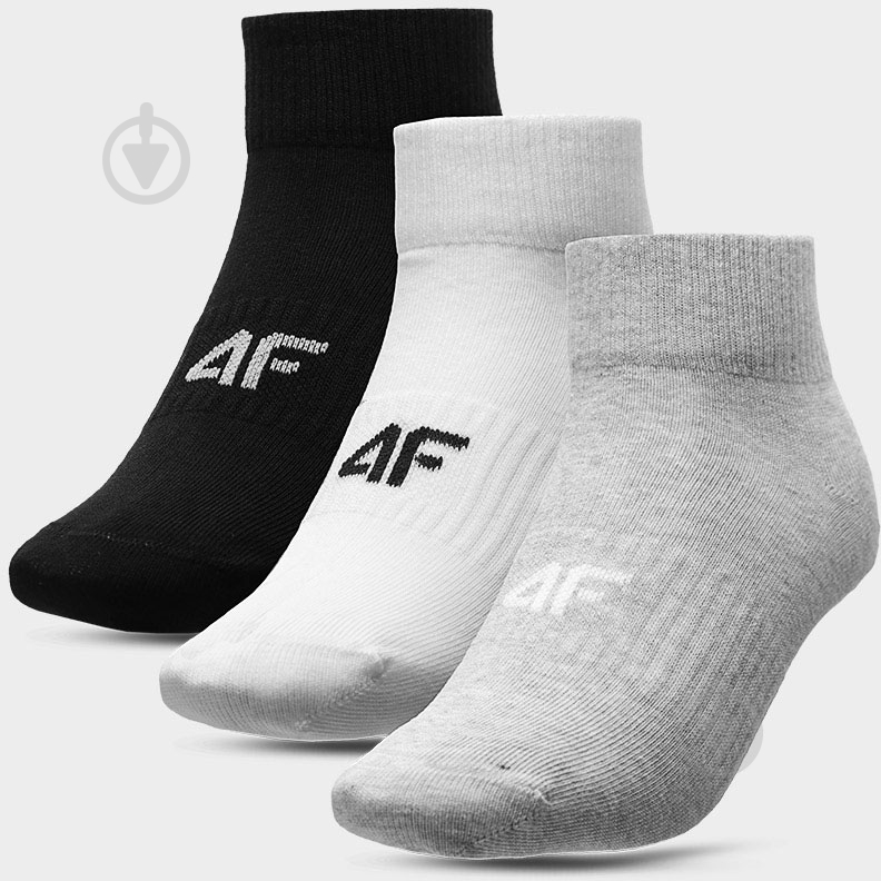 Шкарпетки 4F SOCKS CAS F198 (3PACK) 4FAW23USOCF198-90S р.35-38 різнокольоровий 3 пари шт. - фото 1