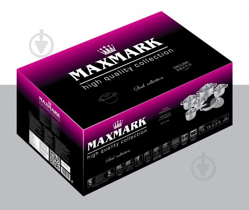 Набір посуду 12 предметів MK-3712А Maxmark - фото 2