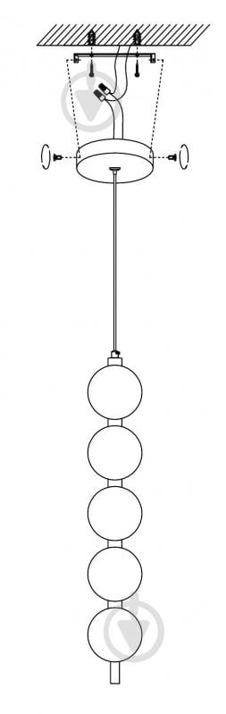 Подвес Sensio LED Granges 2x10 Вт золото/белый ALPL-PLP070-5 - фото 3