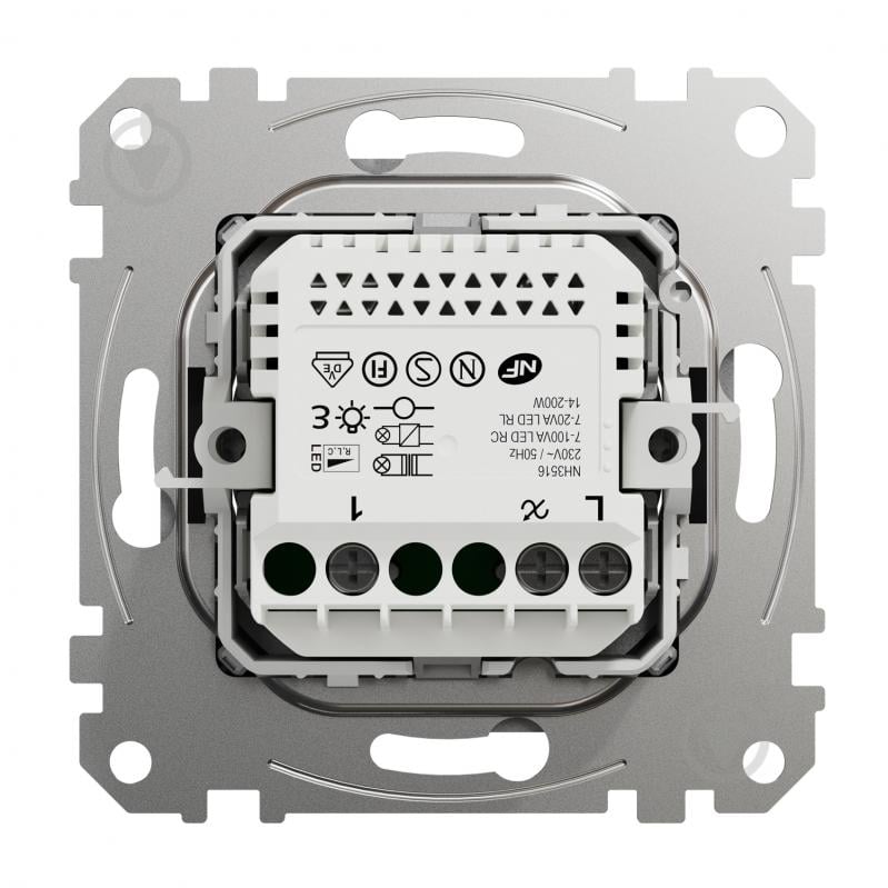 Світлорегулятор поворотний Schneider Electric Sedna Design алюміній SDD113502 - фото 4