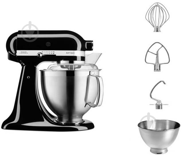 Кухонная машина KitchenAid 5KSM185PSEOB Artisan 4,8 л черный - фото 3