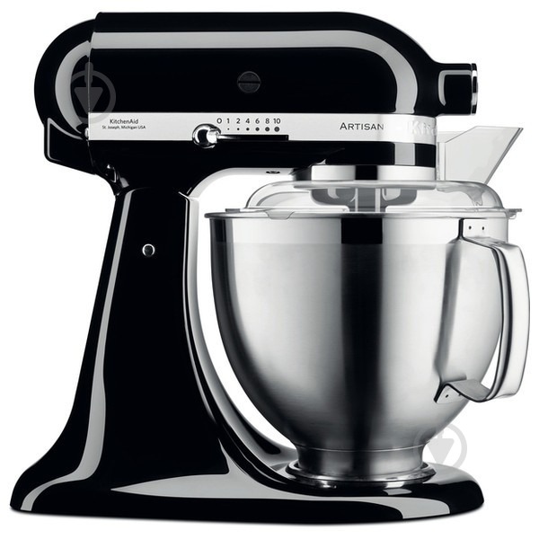 Кухонная машина KitchenAid 5KSM185PSEOB Artisan 4,8 л черный - фото 1