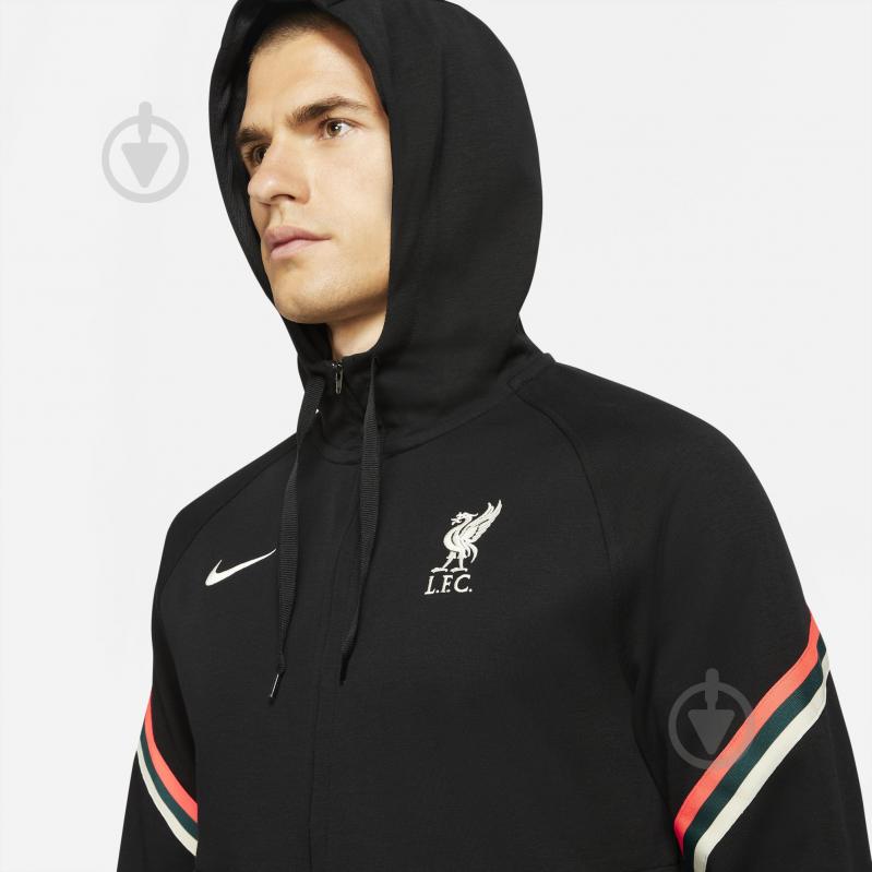 Джемпер Nike LFC MNK DF TRAVEL FLC HD 3/4Z DA9766-010 р. XL черный - фото 3