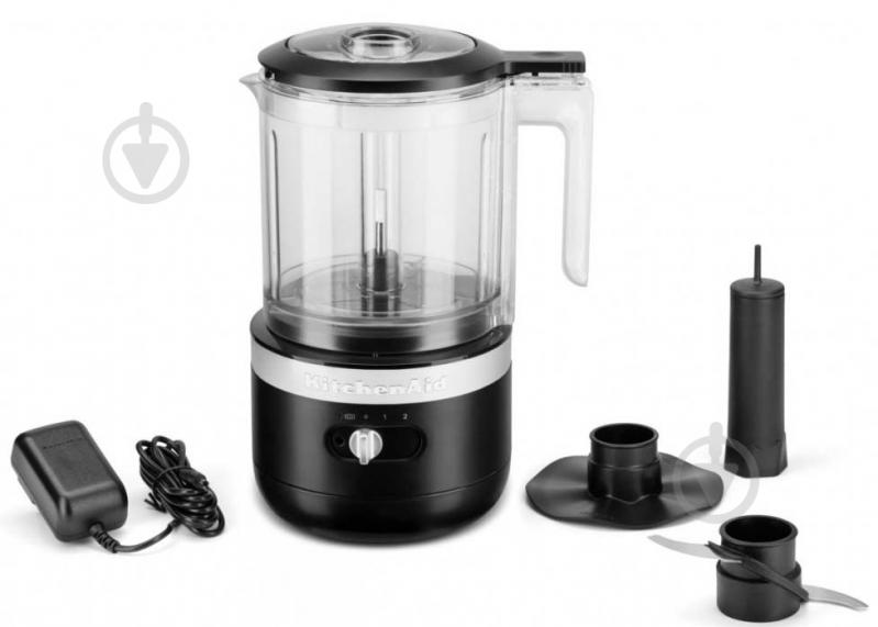 Мини-комбайн кухонный KitchenAid 5KFCB519EBM беспроводной матовый черный - фото 4