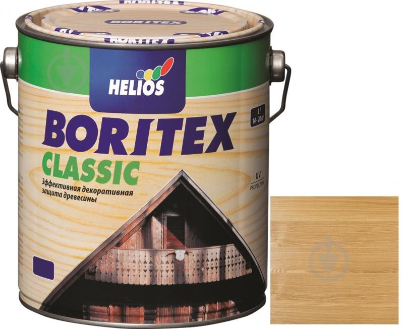 Лазурь Helios Boritex Classic 1 бесцветный мат 0,75 л - фото 1