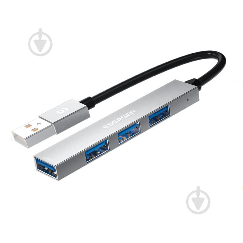 USB-хаб Essager Fengyang 4 in 1 Splitter USB-A port (EHBA04-FY10-P) - фото 1