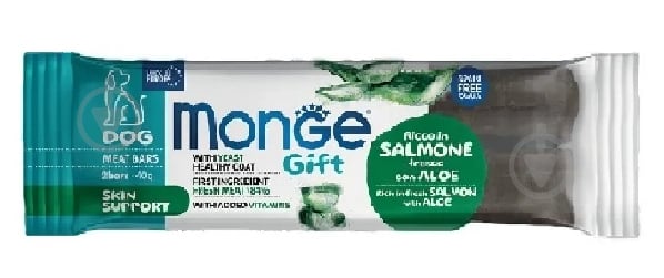 Лакомство Monge Gift skin support лосось с алоэ 40 г - фото 1