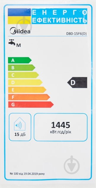 Бойлер Midea D80-15F6(D)ECO - фото 12