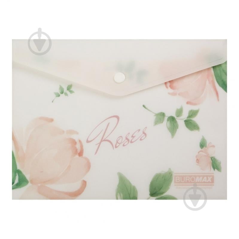 Папка-конверт на кнопке ARABESKI А5 коралловый Buromax BM.3919-27 - фото 1 Папка-конверт на кнопке ARABESKI А5 коралловый Buromax BM.3919-27 - фото 1