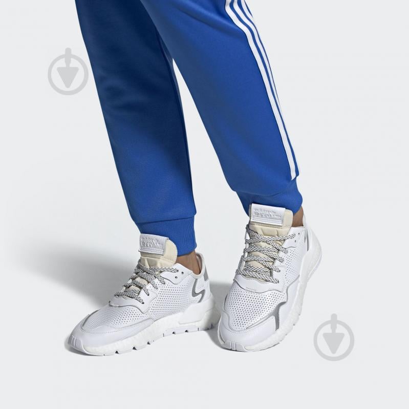 Кроссовки мужские демисезонные Adidas NITE JOGGER EF5401 р.47 1/3 белые - фото 9