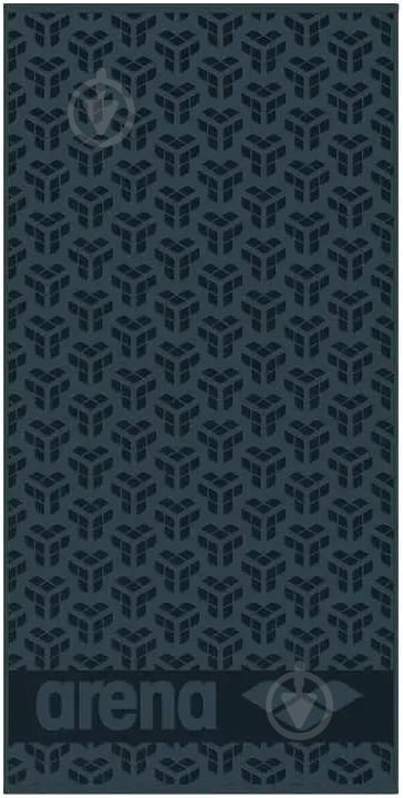 Полотенце Monogram Towel 009231-510 50x100 см черный с серым Arena - фото 1