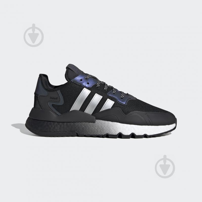 Кроссовки мужские демисезонные Adidas NITE JOGGER EF5403 р.42 черные - фото 1